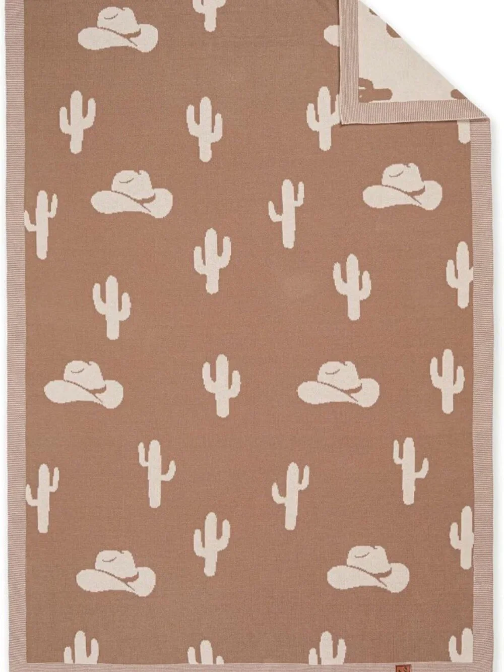 Cactus Jacquard Baby Blanket 30